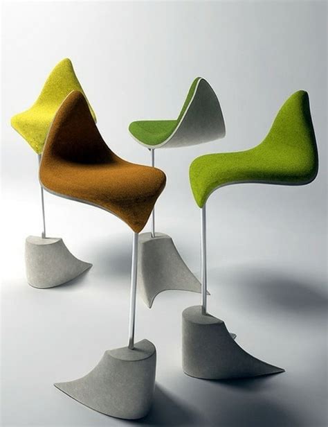 Designer furniture - chairs standing 