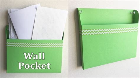 Wall Pocket Wall Hanging Paper Organizer Youtube