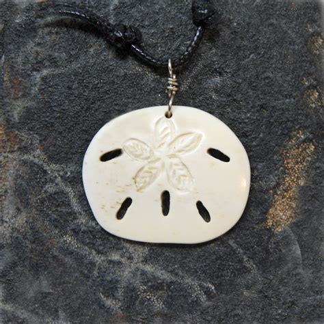 White Sand Dollar Necklace Palmetto Moon Products