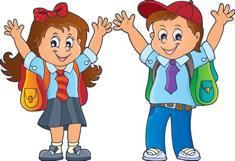 Students Clip Art Student Walking Clipart School Kids Png Download Images