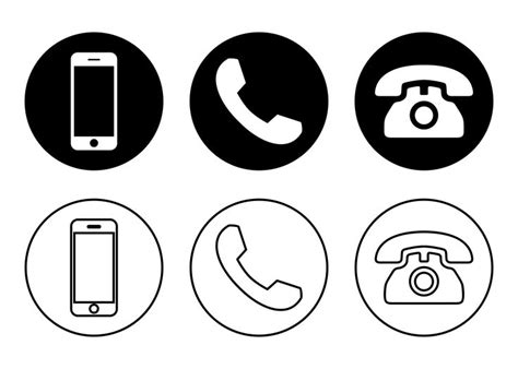 Phone Icon Vector Call Icon Vector Mobile Phone Smartphone Device