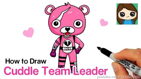 How To Draw Cuddle Team Leader Skin Fortnite Team Leader Cuddling