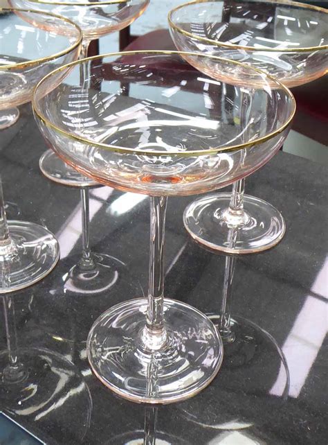 Check out our rose colored glasses selection for the very best in unique or custom, handmade pieces from our sunglasses shops. CHAMPAGNE SAUCERS, a set of twelve, 1950's French style ...