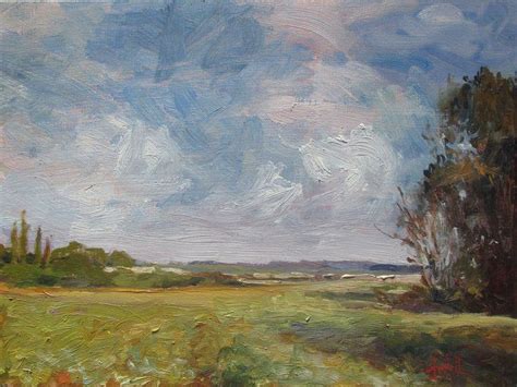 Original Oil Impressionist English Countryside Landscape 2019 Oil