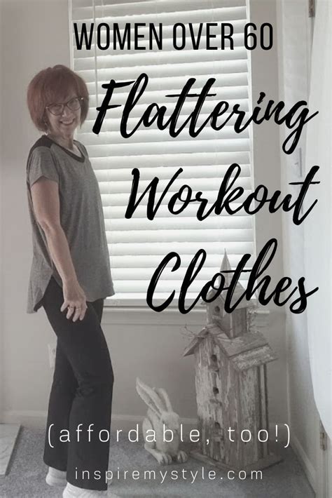 flattering workout clothes for a 60 year old woman affordable too in 2021 workout clothes