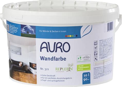 Denn neben weiß sind auch die sieben abtönfarben von vitamix 9018 absolut konservierungsmittelfrei. Auro Wandfarbe Weiß Nr. 321 - FarbTon Naturfarben ...