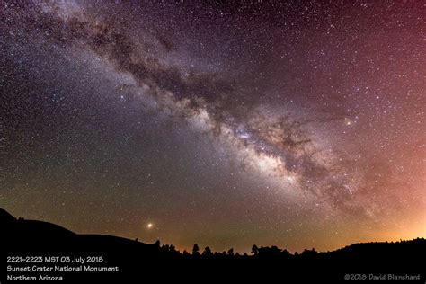 Milky Way And Sunset Crater National Monument Flagstaff Altitudes