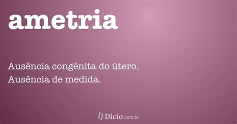 Ametria Dicio Dicionário Online de Português