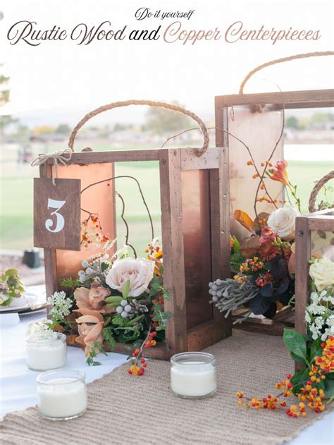How To Make A Rustic Wood Wedding Centerpiece All Things