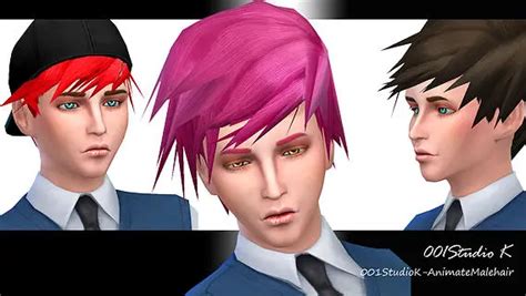 Studio K Creation Animate Hairstyle Sims 4 Hairs