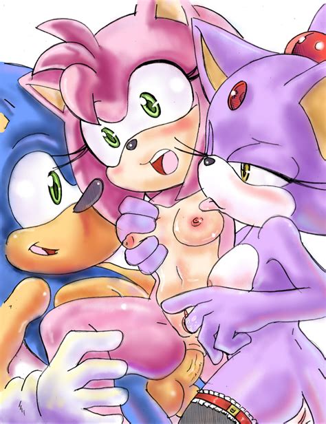1399753 Amy Rose Blaze The Cat Sonic Team Sonic The Hedgehog