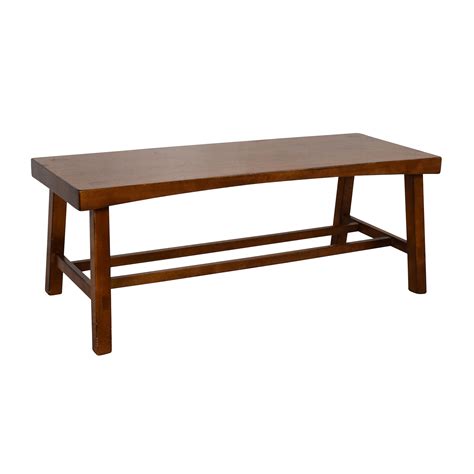 Browse rectangular, square and round tables in a wide range of wood styles, including solid. 74% OFF - Crate & Barrel Crate & Barrel Wooden Coffee ...