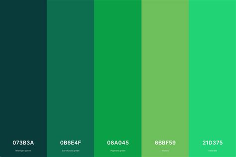 35 Best Green Color Palettes With Names And Hex Codes Creativebooster