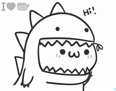 Lovely Pusheen Cat Coloring Pages Coloring Pages Free Printable