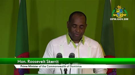 Jan 17 Press Briefing Featuring Pm Roosevelt Skerrit Youtube