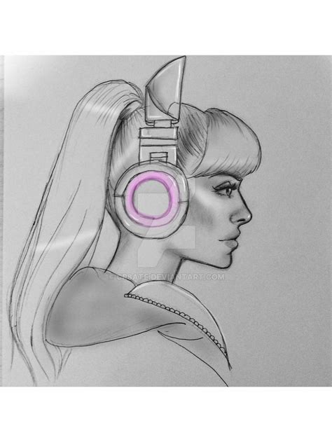 Original Sketch Ari Cat Headphones By Cr8ate On Deviantart
