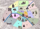 Stadtplan Pariser Arrondissements