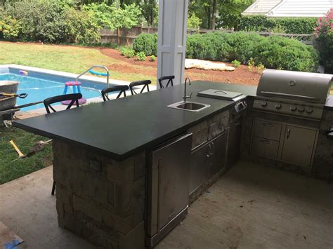 Granite Countertops For Tuscan Travertine Outdoor Kitchen — Randolph