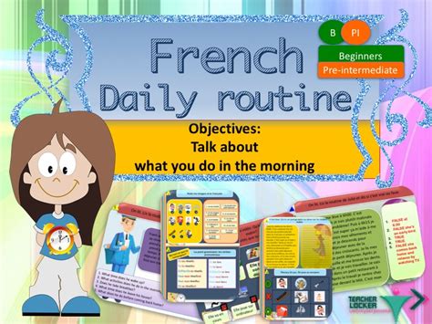 Daily Routine In French