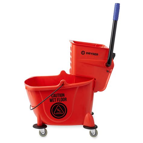 Dryser Commercial Mop Bucket with Side Press Wringer, 26 ...