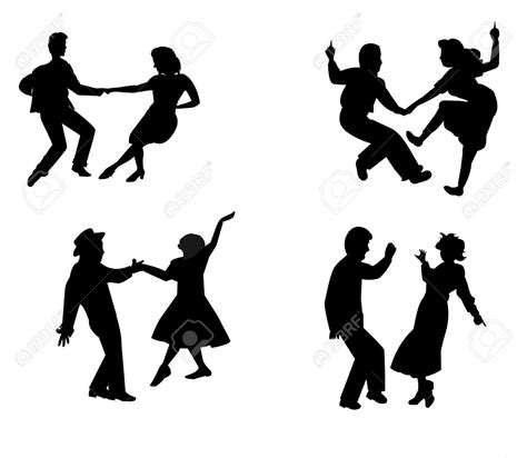 Dance Line Silhouette At Getdrawings Free Download