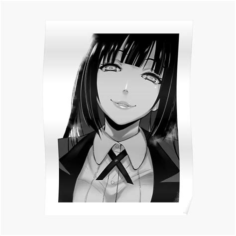 Jabami Yumeko Smiling Poster By Hellusinatien Redbubble