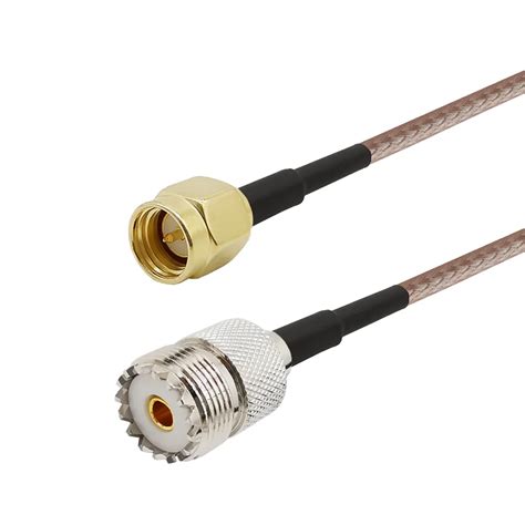 Uxcell Sma Male To Uhf Pl 259 Male Rg316 Rf Coaxial Coax Cable 10 Ft