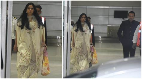 Isha Ambani With Anand Piramal Arrives For Kiara Advani Sidharth Malhotra S Wedding In Stunning