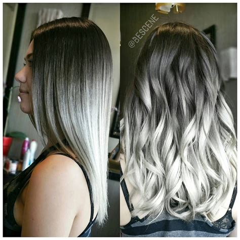 Linh Phan On Instagram “smokey Silver Ombre For One Of My Favorites Kristinaraesaylor I Used