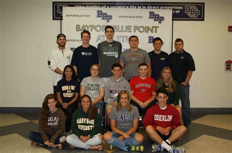 Bayport Blue Point Athletes To Take Game To College Level Sayville