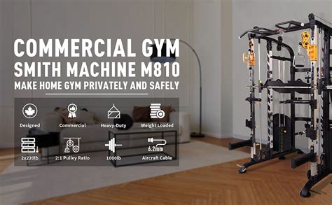 Altas Strength Smith Machine Light Commercial Home Gym Total Body Cage