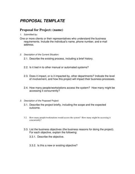 Free 11 Basic Proposal Outline Templates In Pdf Ms Word Pages