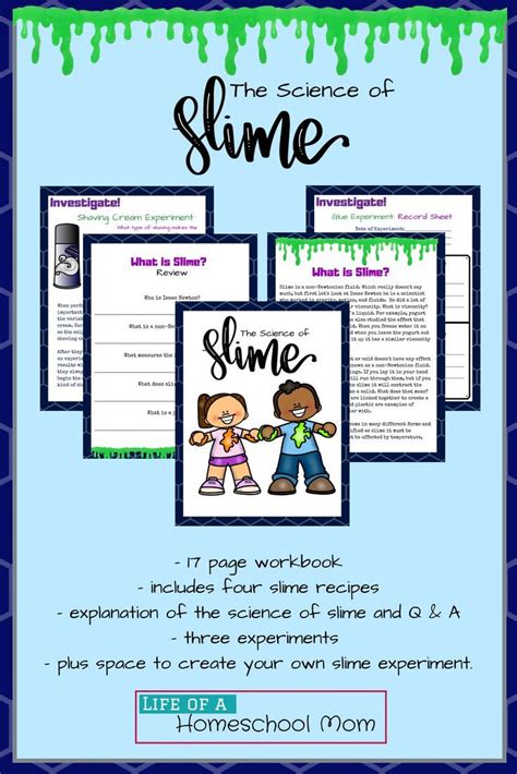 The Science Of Slime Activity Pack Limited Time Freebie Mom For All