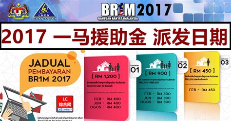 Syarat permohonan, panduan terkini kemaskini. BR1M 2017 一马援助金发放日期和金额 | LC 小傢伙綜合網