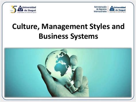 Culture Management Styles And Business Systems