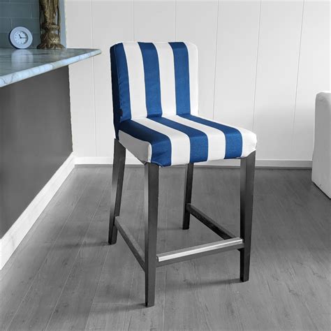 How to assemble the ingolf ikea bar stool chair. IKEA HENRIKSDAL Bar Stool Chair Cover, Navy Blue Cabana ...
