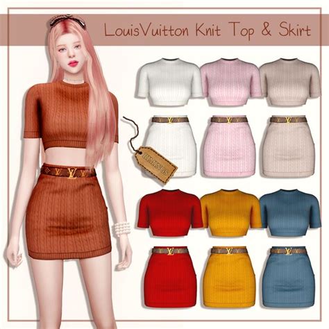 Rimings Knit Top And Skirt Rimings On Patreon Sims 4 Mods Clothes
