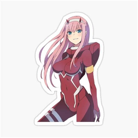 Pegatina Zero Two Darling In The Franxx Lindo De Jherome Redbubble