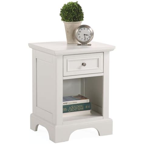 Many people prefer to have a night stand that's about the same height as their mattress for easy access. Naples White Nightstand