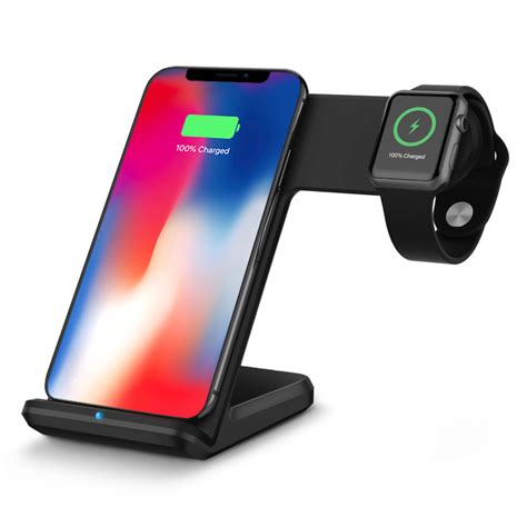 10w Qi Fast Wireless Charging Stand Apple Watch 4 Iphone Xs