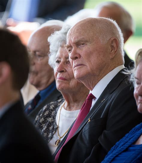 Son eric arrived in 1957, followed by daughter karen in 1959. File:Neil Armstrong family memorial service ...