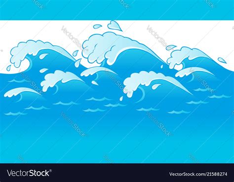 Waves Theme Image 3 Royalty Free Vector Image Vectorstock