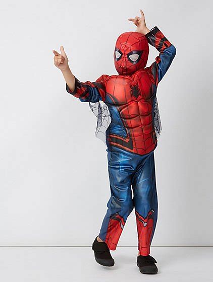Marvel Spider Man Homecoming Fancy Dress Costume Kids George
