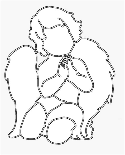 Angel Silhouette Praying Angel Angel Ornaments Hd Images Free Png