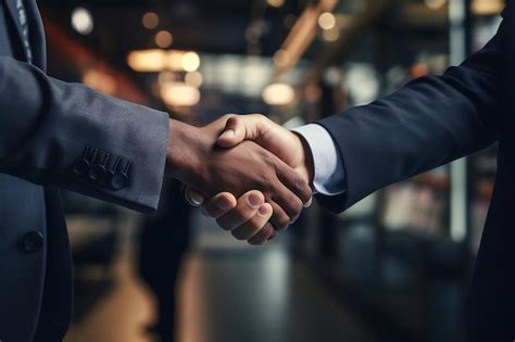 Premium Ai Image Successful Business Handshake Ai