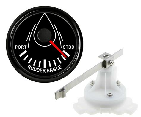52mm2 Rudder Angle Indicator With Sender 0 190ohm 9 32v For Boat