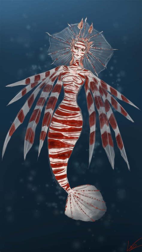 Lionfish Mermaid By Orchideaslayer On Deviantart