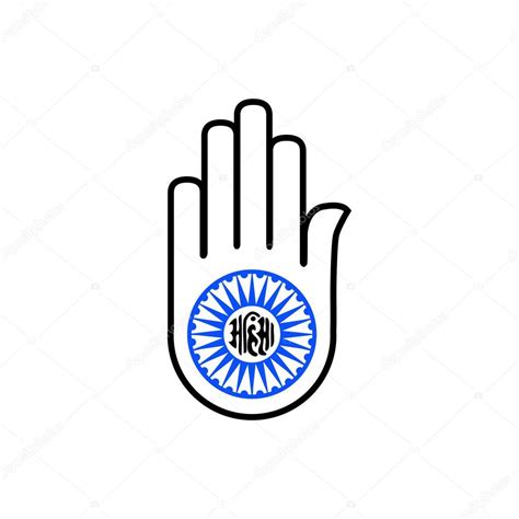 Symbol Of Jainism Ahimsa Stock Vector By ©shawlin 18772259