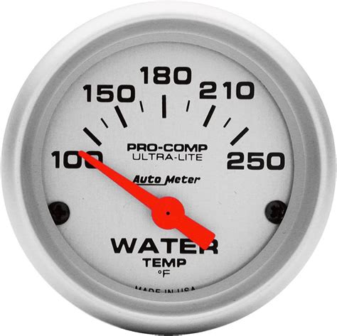 Auto Meter 4332 Ultra Lite Mechanical Water Temperature Gauge Water Temp