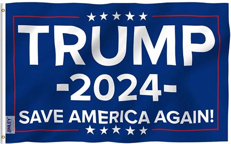 Anley 3x5 Foot Trump 2024 Save America Again Flag Trump Flags